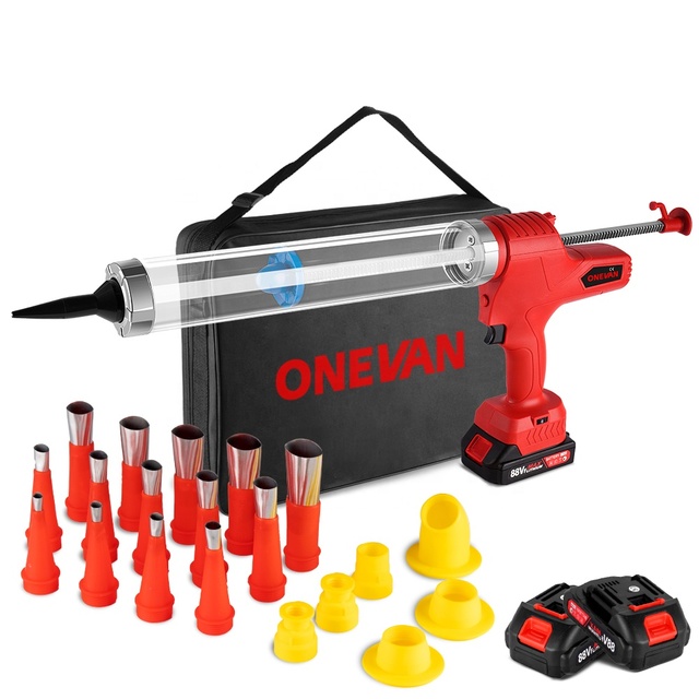 Cordless Electric Glue Gun Multi-function Electric Glass Caulking Gun Adhesive Glue Sealant Tool Makita 88vf Battery 500W 600ml