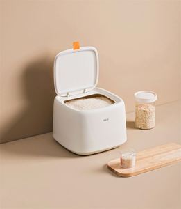 Hộ gia đình nhà bếp công suất lớn gạo hộp nhựa côn trùng bằng chứng lưu trữ Dispenser chân không gạo container - Product Image 4