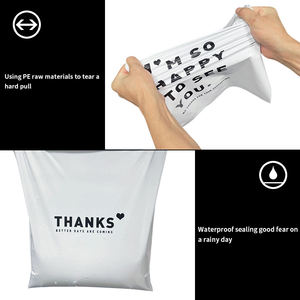 Wholesale Luxury Logo Sustainable PVC Polymailer Tote 38*58 Matte Long Mailing Bag T-<b>shirts</b> Jewelry Shoes Socks Carton Packed - Product Image 4