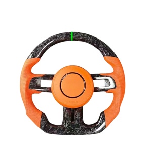 Volant sport en fibre de carbone forgé sur mesure avec écran LED chauffant pour Ford Mustang GT350R 2015 2016 2017 <span class=keywords><strong>2018</strong></span> 2019 2020 2021 - Product Image 5