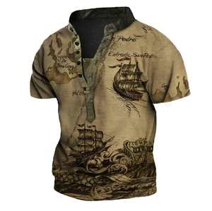 T-shirt stampata a basso costo da uomo con stampa MOQ per uomo, modello di t-shirt stampata a stampa rapida e asciutta - Product Image 5