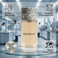Flacon de parfum vide en verre de qualité supérieure 100 ml, parfum frais pour homme, format échantillon avec boîte, impression de logo personnalisée, OEM/ODM disponible