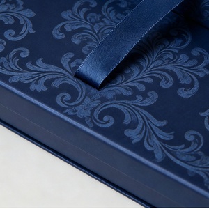 Cajas de Regalo Azules de Lujo Personalizadas, <span class=keywords><strong>Caja</strong></span> de Empaque <span class=keywords><strong>para</strong></span> Membresía VIP Empresarial, Porta Tarjetas - Product Image 4