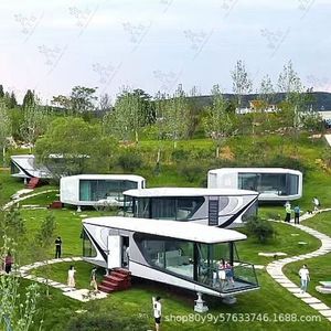 Casa de Cristal con Techo Arqueado, Vidrio Laminado Templado, Ecológica, para Uso en Hoteles y Exteriores - Product Image 1