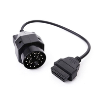 Adaptador de conector OBD II/2 de 16 a 20 pines, 16 Pines, OBD2 hembra a OBD1, Cable de enchufe de diagnóstico de conversión de 20 pines para BMW