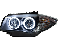 Conjunto de Faros Delanteros LED Angel Eye Modificados para BMW E87 2004-2011