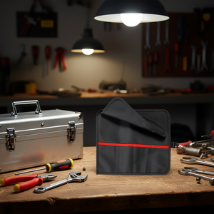 Bolsa de Herramientas con 4 Compartimentos y Franja Roja para Organizar Herramientas - Product Image 2