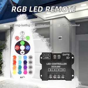 RGB LED-controller 24-toetsen RF-afstandsbediening 18A 36A Groot vermogen 360W dimmer voor RGB-striplicht DC12-24V - Product Image 6