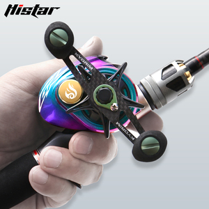 HISTAR OEM MAGIC PILL 8.0:1 Mulinello da Casting Ultraleggero 160g con Doppia Bobina per Mano Sinistra, Sistema di Freno Magnetico in Fibra di Carbonio - Product Image 1
