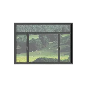 Yüksek kaliteli ses geçirmez su geçirmez UPVC pencere çift cam salıncak PVC kanatlı pencere