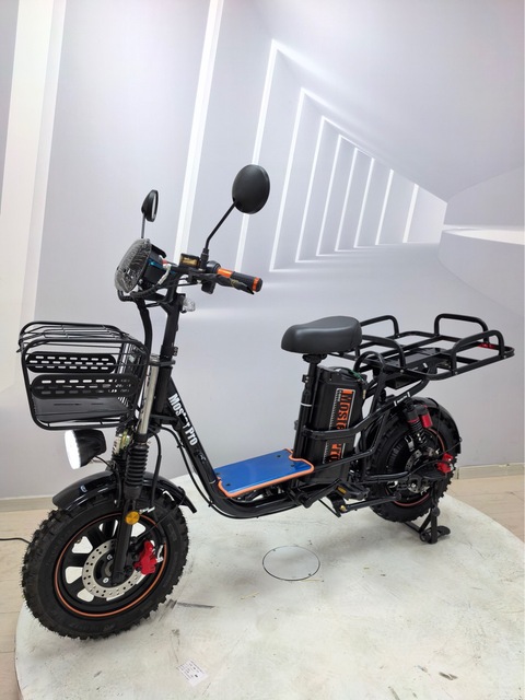 Monster V3 Pro Electric Bike with 60V Recovery Lithium Battery Lifepo4 Brushless Rear Hub Motor 3-Speed Steel Frame