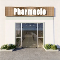 Vitrine murale personnalisée pour pharmacie avec éclairage LED - Étagères d'exposition médicales pour la décoration et la rénovation des magasins de détail