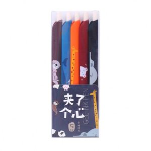 Bolígrafo promocional, colorido neutro lindo creativo Retro Morandi pluma estudiantes usan regla multifunción 0,5 marcadores bolígrafos/ - Product Image 6