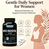 Capsules de Myo-Inositol OEM, 120 Capsules Végétales, Folate, Santé Féminine, Halal, GMP, Complément en Vrac, Marque Privée