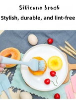Neuankömmling 3PCS Silikon Backwerk zeuge Set Mini Spatel Kuchensc haber Back bürste für Küchen kuchen Dekorieren Back zubehör