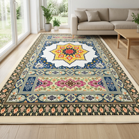 Maschinell Bedruckter Nylon-Teppich Großer Wohnzimmerteppich mit Blumenmuster Hohe Qualität Großhandelspreis