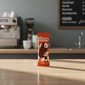 Barre de crème glacée enrobée de chocolat, sachet de 70g, avec couches croustillantes, saveur chocolat riche, combiné à du gelato aromatisé au lait, fabriqué au Vietnam - Product Image 1