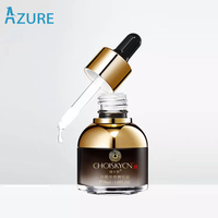 Botella con gotero de cristal con gradiente negro de lujo, botella personalizada con cuentagotas de vidrio de 30ml/1oz, negra con pipeta para cosméticos y aceite de perfume, 10%