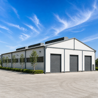 Villa à ossature en acier léger avec isolation thermique et panneaux muraux résistants aux intempéries