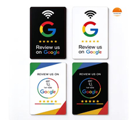 Support de table NFC RFID en acrylique avec logo personnalisé NTAG213, étanche, 13,56 MHz, étiquette intelligente sans contact, menu de restaurant, paiement sans argent liquide