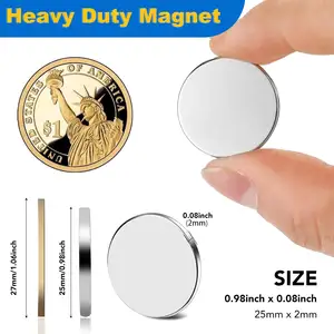 Magnets With Adhesive Backing 30Pcs Rare Earth Magnets Small Strong Magnets Round Magnets For Office DIY