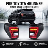 Feux arrière LED fumés modifiés pour Toyota 4Runner 2010-2023 avec clignotants séquentiels dynamiques