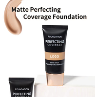 Fond de teint liquide mat imperméable 18 couleurs, haute pigmentation, longue tenue, couvrance élevée, qualité supérieure, marque privée, teint foncé