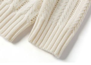 <span class=keywords><strong>Pull</strong></span> en tricot torsadé pour <span class=keywords><strong>femme</strong></span>, Style européen et américain, surdimensionné, col montant et manches longues - Product Image 6