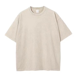 T-shirt Traspirante a Girocollo a Maniche Corte con Spalle Cadenti, Stile Americano Trendy, per Coppie, Collezione 2024 - Product Image 5
