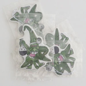 Profumatore per auto in carta con profumo di pino verde, a tema Halloween, festività primaverili, Natale, con lettere a forma di animali, decorazione da appendere, Poppy Stinky Items, Cool Music - Product Image 5