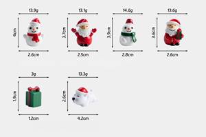 Miniature en résine Père Noël Esthétique Héritage, <span class=keywords><strong>Fable</strong></span> intemporelle de style rustique ancien pour la décoration de globe de neige DIY pour enfants en gros - Product Image 2