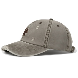 OEM Custom Washed Cotton 6 Panel Golf Baseball Cap Unstructured Embroidered <b>Dad</b> <b>Hats</b> Wholesale for Men - Product Image 3
