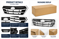 Pour Hyundai Creta IX25 2018 – Ensemble de calandre supérieure avant 86351-C9500 86351C9500 – Cache de calandre de radiateur