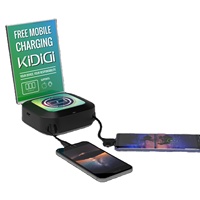 Stasiun Daya Portabel 2025 3-in-1 Pengisi Daya Nirkabel Pengisian Cepat Output 25W untuk Ponsel/iPad-Bersertifikasi CE/FCC/ROHS 3 USB