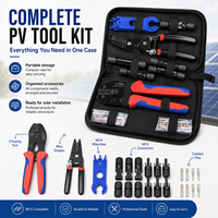 Kit d'outils solaires photovoltaïques professionnels, pinces à sertir, dénudeurs de câbles, outils d'assemblage de connecteurs pour système de panneaux solaires