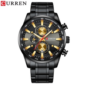 CURREN 8351 Custom Watch OEM Japan Quartz Luxury Male <b>Clock</b> Chronograph Stainless Steel Watch - Product Image 4