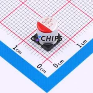 Condensateur solide JBLM2101M035C077RTM SMD, D6.3xL7.7mm ( Capacité : 100uF ) ( Précision : 20% Tension nominale : 35V ) - Product Image 1