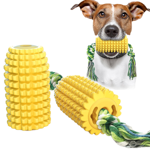 Kinghon Eco-Friendly TPR Rubber <b>Toothbrush</b> Toy Squeaky Dog Chew Toys with Corn Grits Chewable Chewable Toy - Product Image 1