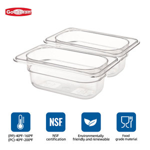 Contenedor Gastronorm <span class=keywords><strong>de</strong></span> Policarbonato Transparente <span class=keywords><strong>de</strong></span> Grado Alimenticio con Tapa, Apilable, para Restaurantes, Cocinas y Buffets - Product Image 4