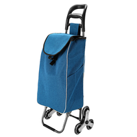 Chariot pliant personnalisable à six roues en fer, réutilisable, étanche, pour courses et transport de légumes, produit OEM