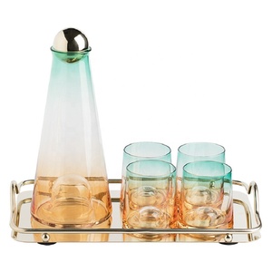 Nórdico creativo vidrio agua hervida fría ámbar agua fría tetera juego de tazas limón té jugo olla corbata botella de agua - Product Image 6
