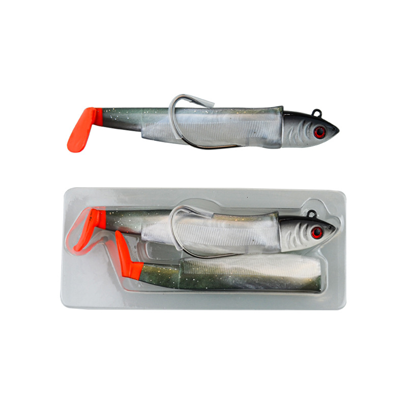 Dark green with red tail