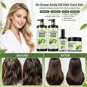 Set per la Cura dei Capelli con Olio di Amla, <span class=keywords><strong>Shampoo</strong></span> e Balsamo Nutriente per una Crescita Sana dei Capelli - Product Image 2