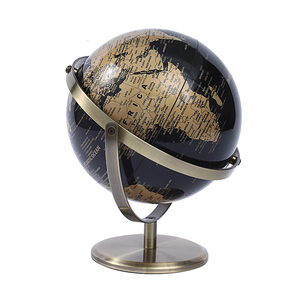 Globo Terráqueo Vintage sobre Base de Metal Dorado/Plateado, Material de PVC, para Educación <span class=keywords><strong>Ambiental</strong></span> y Uso en Oficina - Product Image 4