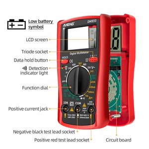 Multimètre numérique DM850 1999 comptage professionnel automatique tension AC/DC testeur courant <span class=keywords><strong>Ohm</strong></span> ampèremètre outil de détection - Product Image 3