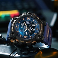 Jam Tangan Sport Kronograf Digital Multifungsi SMAEL 8049 Terbaru dengan Layar Bercahaya, Alarm, Mesin Quartz Jepang, Tahan Air 5ATM