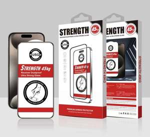 Protector de pantalla de vidrio templado para iPhone 16 <span class=keywords><strong>Pro</strong></span> <span class=keywords><strong>Max</strong></span> 15 <span class=keywords><strong>Pro</strong></span> 14 <span class=keywords><strong>Pro</strong></span> para Samsung y para teléfonos móviles Xiaomi - Product Image 1