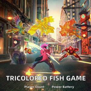 Máquina de Juego de Pesca y Tiro de Acero Inoxidable Operada con Monedas, Tricolor, Fénix, Dragón Abisal, Juego de Caza de Peces en Inglés - Product Image 3