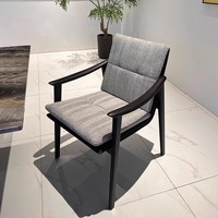 Chaise de salle à manger rembourrée moderne pour restaurant, bar, mobilier et table nordique de luxe, chaises personnalisées pour salle à manger et chambre d'hôtel