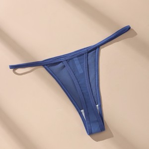 Low Rise Slim Strap Women's <b>Thong</b> Soft Breathable Ladies G-<b>string</b> Sexy See Through Plus Size Panties for Women Wholesale - Product Image 6